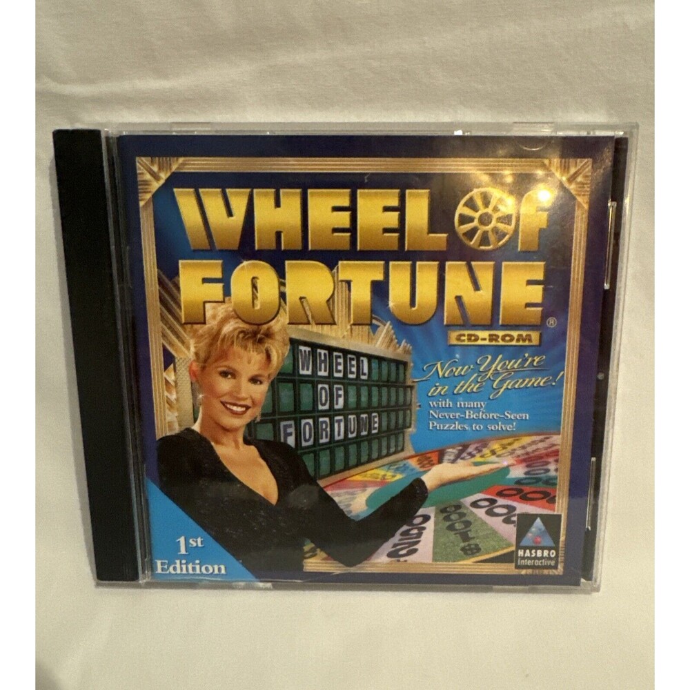 Wheel of Fortune CD ROM Game PC 1998 1st Edition Hasbro Vintage New Sealed